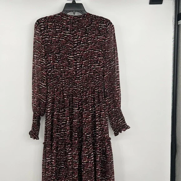Just Taylor Women's Long Sleeve V-Neck Midi Dress Size 8 - Picture 3 of 9